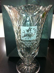 Waterford Crystal vase for the Future Internet Award